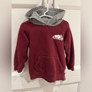 ROOTS 4T like new condition limited edition burgundy hoodie